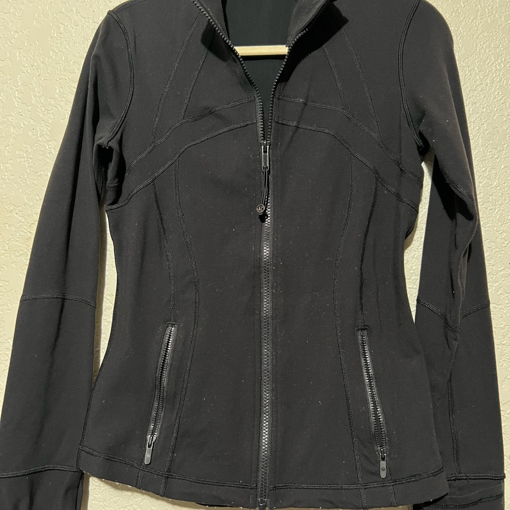 lululemon athletica Women's Black Fitted Zip-Up Utility Jacket